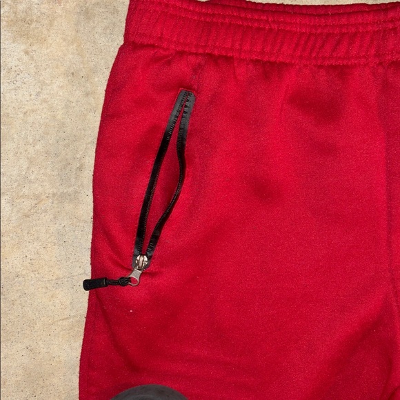 Kids Red Jogger Pants - Picture 2 of 3